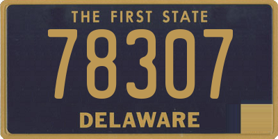 DE license plate 78307