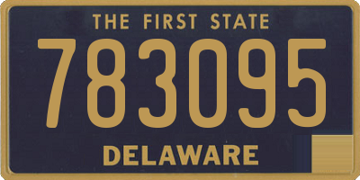 DE license plate 783095