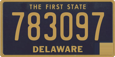 DE license plate 783097