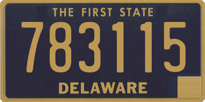 DE license plate 783115