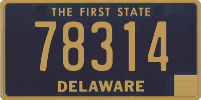 DE license plate 78314