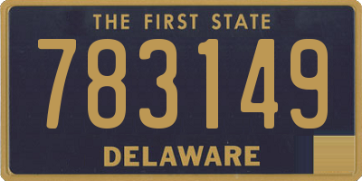 DE license plate 783149