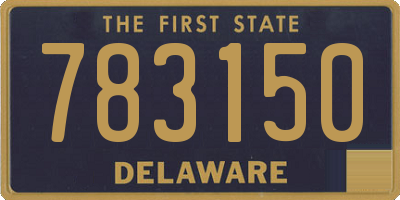 DE license plate 783150
