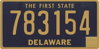 DE license plate 783154