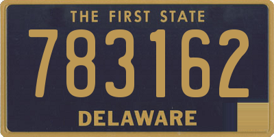 DE license plate 783162