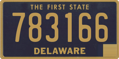 DE license plate 783166