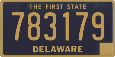 DE license plate 783179
