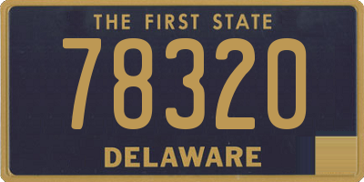 DE license plate 78320