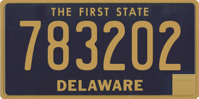 DE license plate 783202