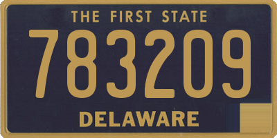 DE license plate 783209