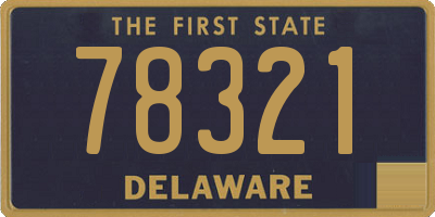 DE license plate 78321