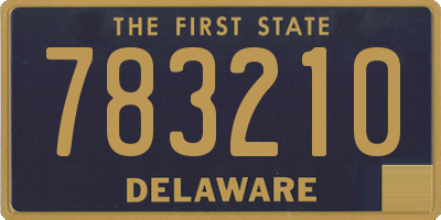 DE license plate 783210