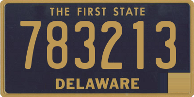 DE license plate 783213