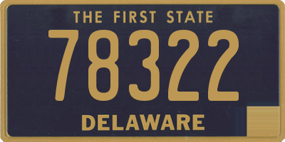 DE license plate 78322