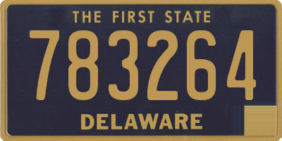 DE license plate 783264