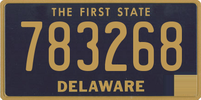DE license plate 783268