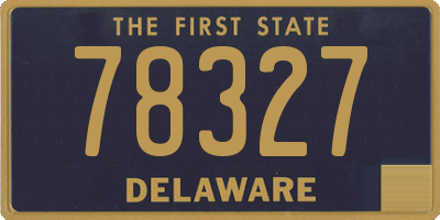DE license plate 78327
