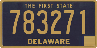 DE license plate 783271