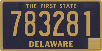 DE license plate 783281