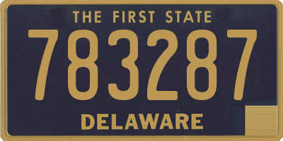 DE license plate 783287