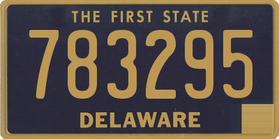 DE license plate 783295
