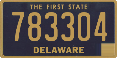 DE license plate 783304