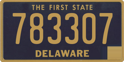 DE license plate 783307