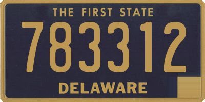 DE license plate 783312