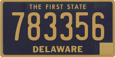 DE license plate 783356