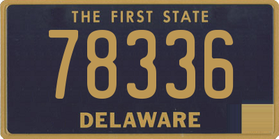 DE license plate 78336