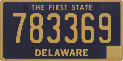 DE license plate 783369