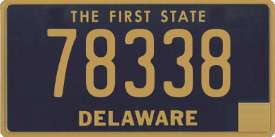DE license plate 78338