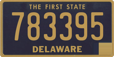 DE license plate 783395