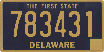 DE license plate 783431