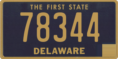 DE license plate 78344