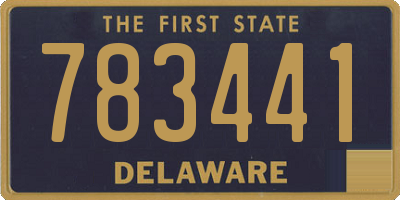 DE license plate 783441