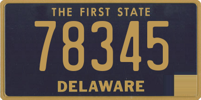 DE license plate 78345