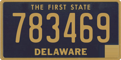 DE license plate 783469