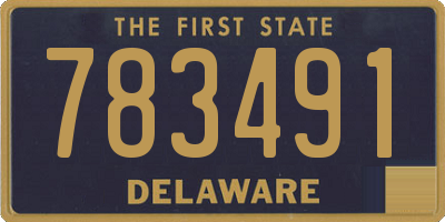 DE license plate 783491