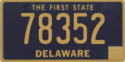 DE license plate 78352