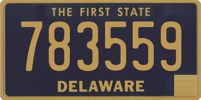 DE license plate 783559