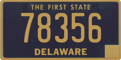 DE license plate 78356