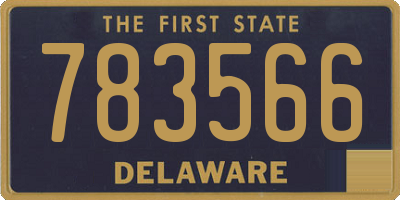 DE license plate 783566