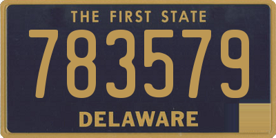 DE license plate 783579