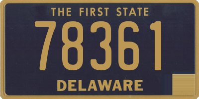 DE license plate 78361