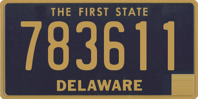 DE license plate 783611