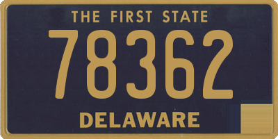 DE license plate 78362