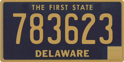 DE license plate 783623