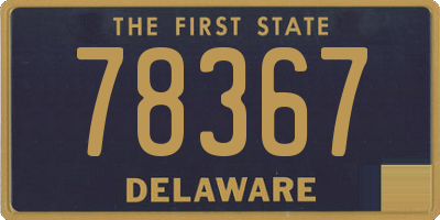 DE license plate 78367