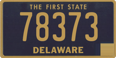 DE license plate 78373
